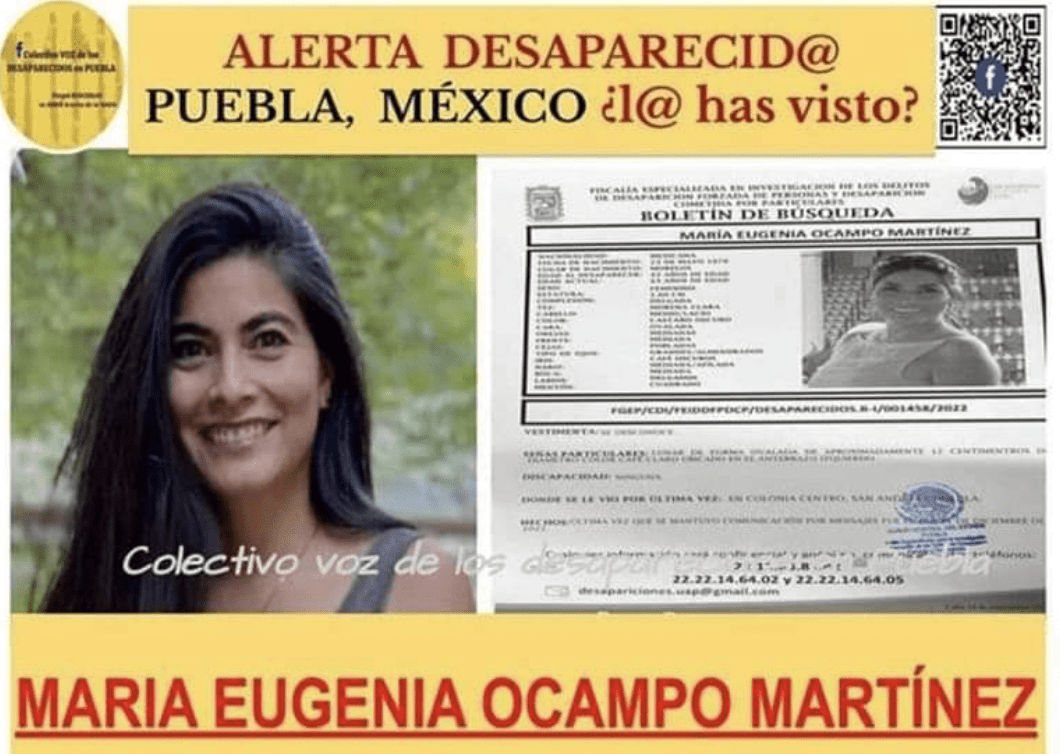 Encuentran cadáver de mujer en La Malinche; investigan si se trata de María Eugenia Ocampo