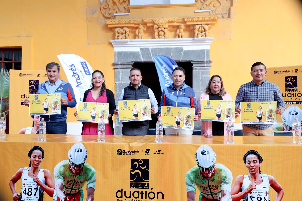 Presenta Mundo Tlatehui el Duatlón San Andrés Cholula 2023