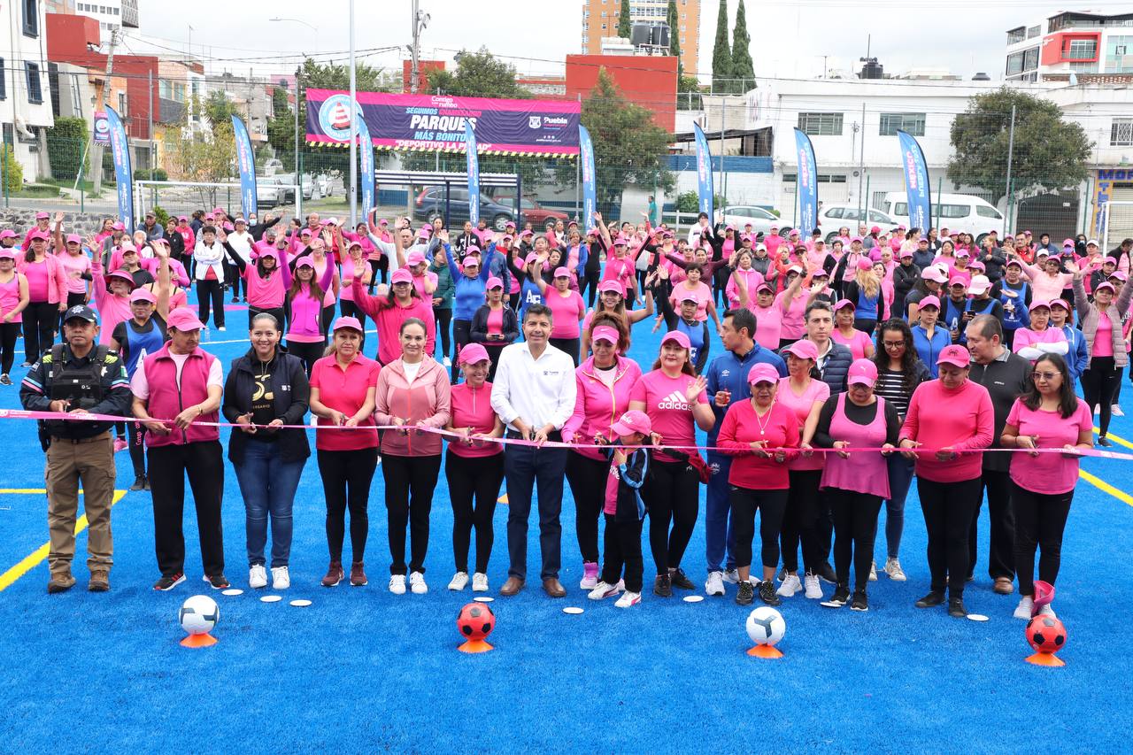 Reinaugura Ayuntamiento de Puebla el Deportivo La Piedad