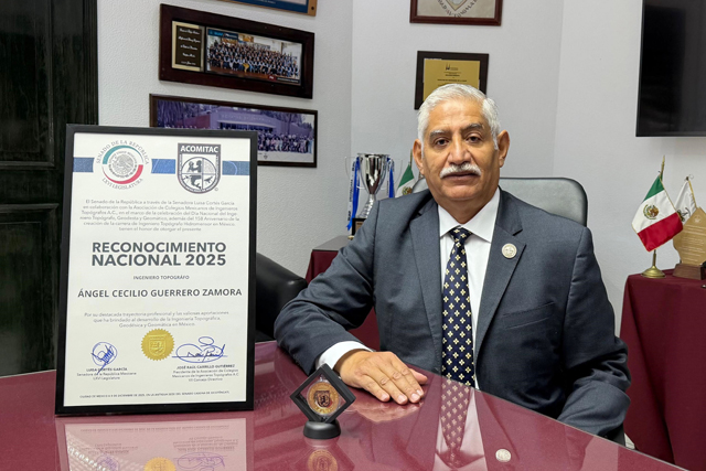 Director de Ingeniería de la BUAP recibe reconocimiento nacional en el Senado
