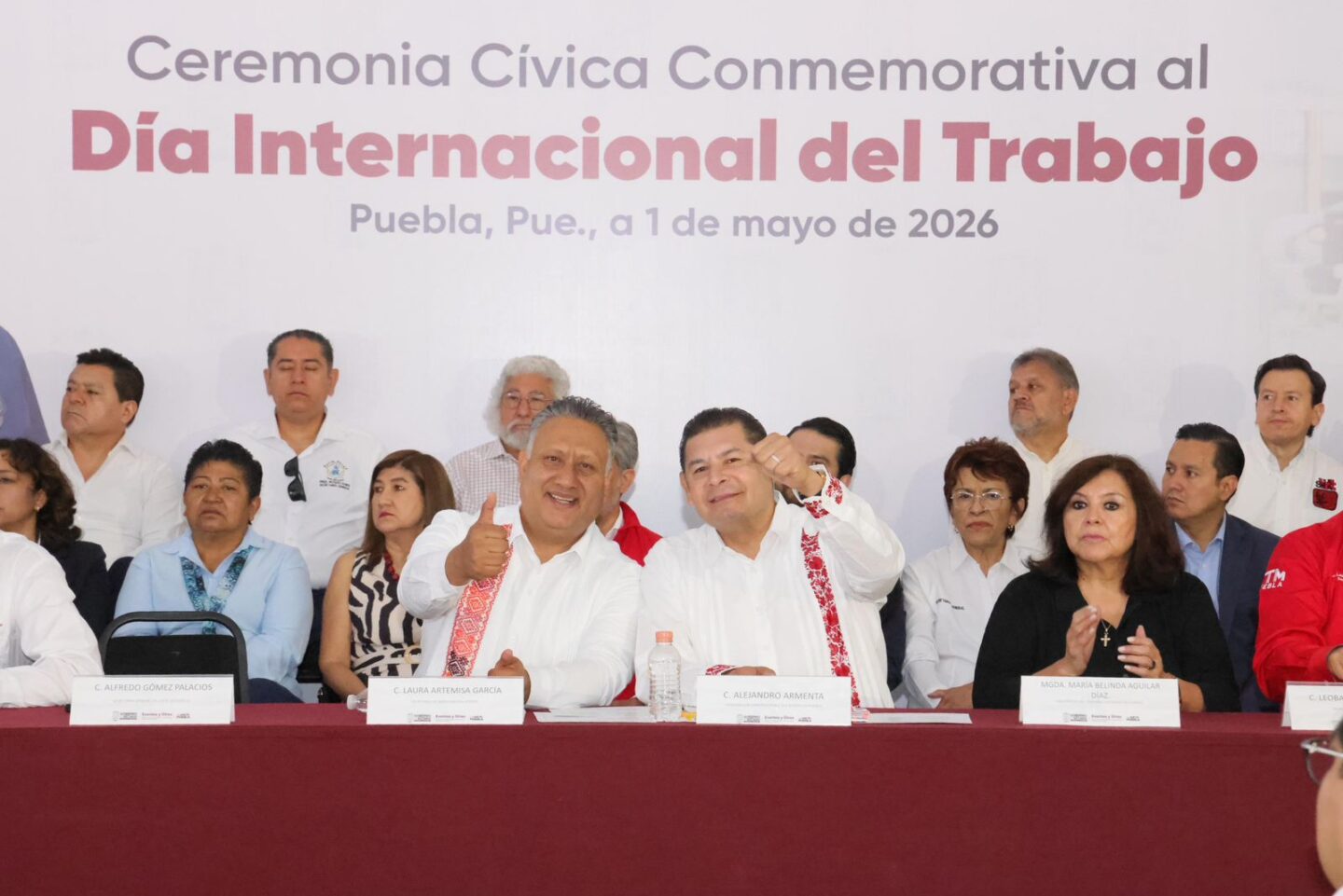 Puebla reafirma soberanía laboral en el Día del Trabajo