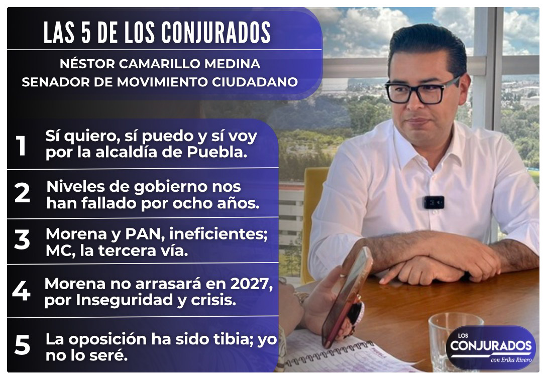 Las 5 de Los Conjurados con Néstor Camarillo, senador de Movimiento Ciudadano
