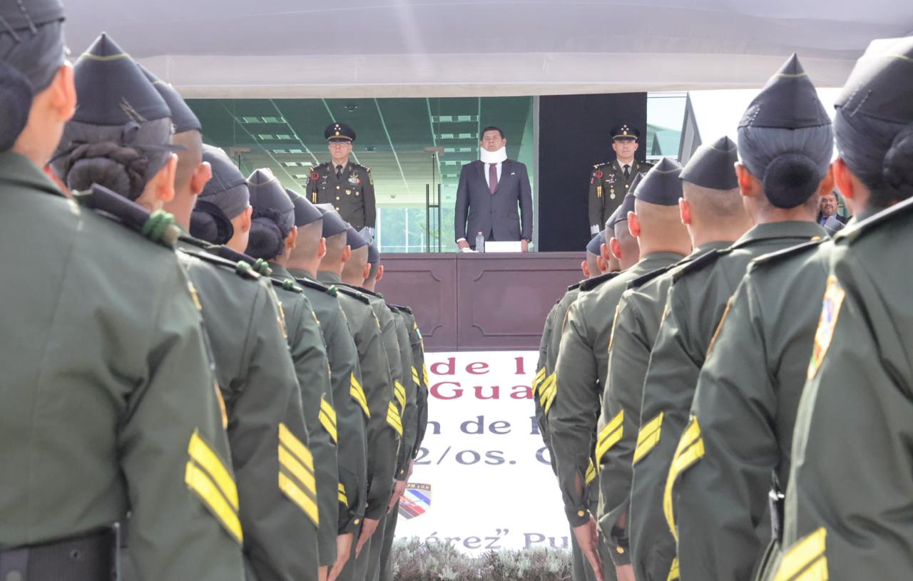 Por el bienestar de Puebla y la seguridad, Gobierno Estatal refrenda alianza con la Guardia Nacional 