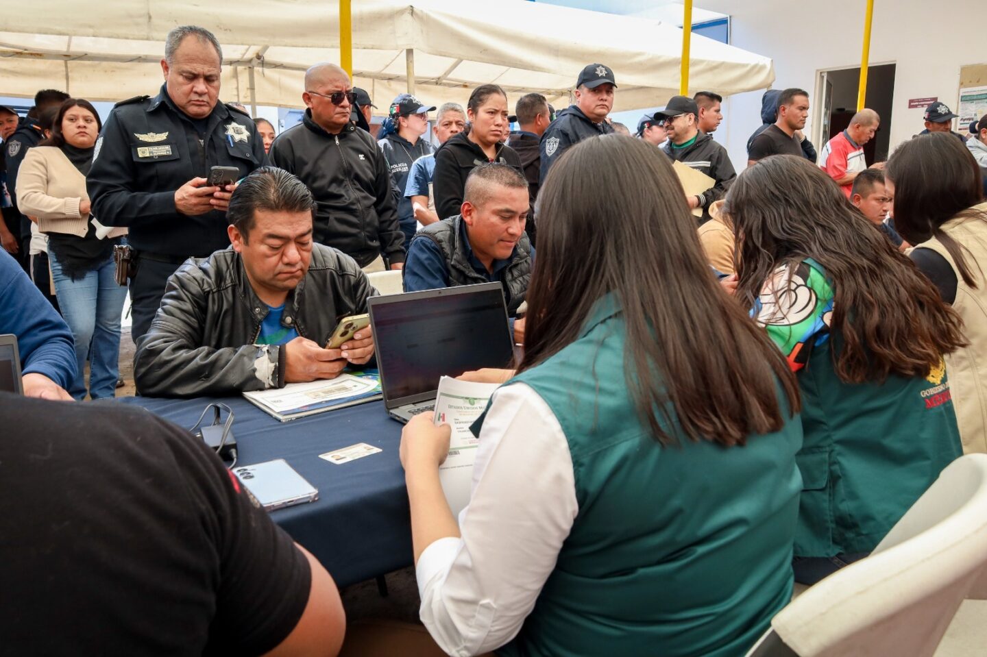 Mediante afiliación, Policía Auxiliar e IMSS-Bienestar amplían cobertura médica para su personal