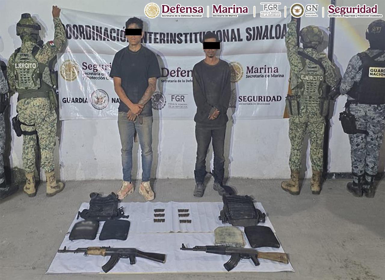 Operativos simultáneos golpean a células criminales en Sinaloa; aseguran arsenal y explosivos
