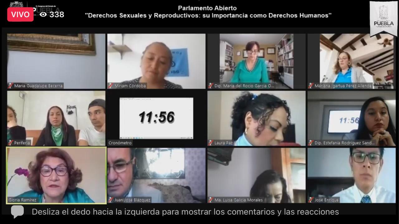 Puebla inicia el Parlamento Abierto sobre la despenalización del aborto