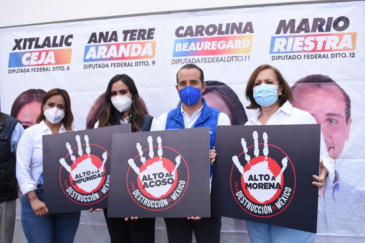 Dirigentes de la Coalición «Va por México» exigen el retiro de la candidatura a diputado a Saúl Huerta