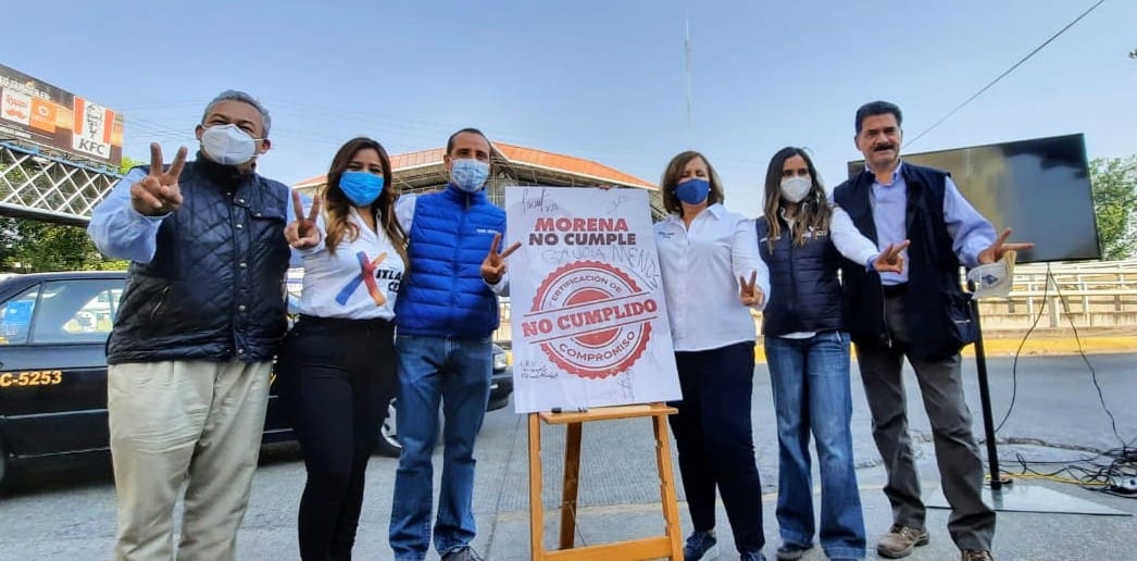 Candidatos a diputados por la Alianza Va por México critican aumento de pobreza en Puebla