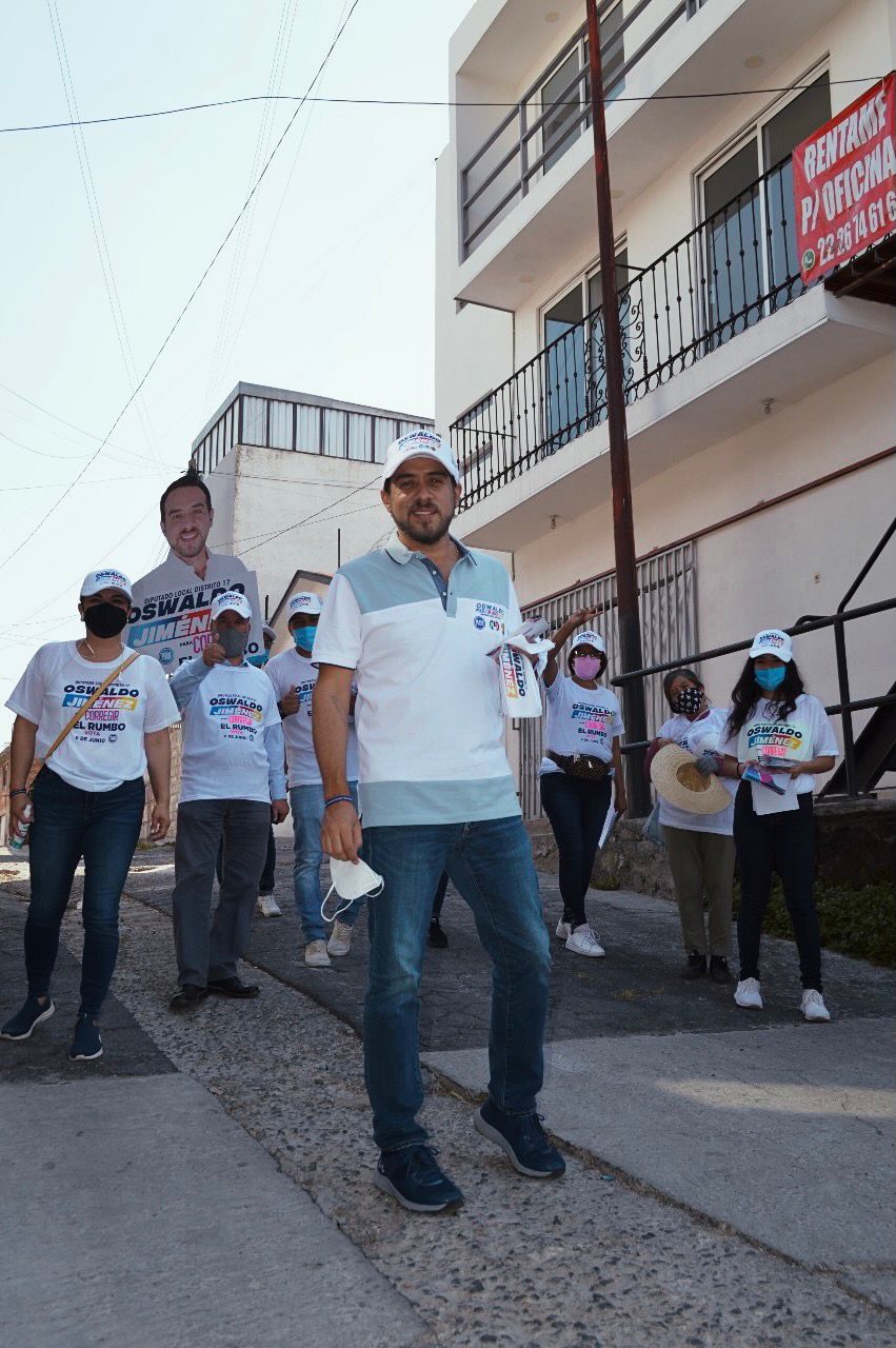 Oswaldo Jiménez arranca campaña en la Colonia Belisario Domínguez