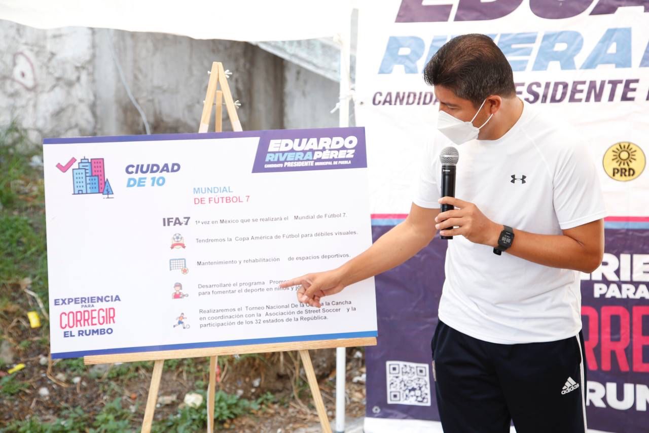 Promete Eduardo Rivera recuperar espacios deportivos e iniciar eventos nacionales