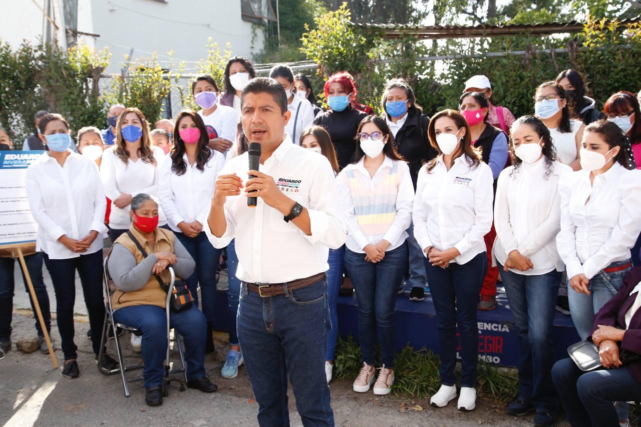 Eduardo Rivera propone creación de agencia municipal contra la violencia a la mujer