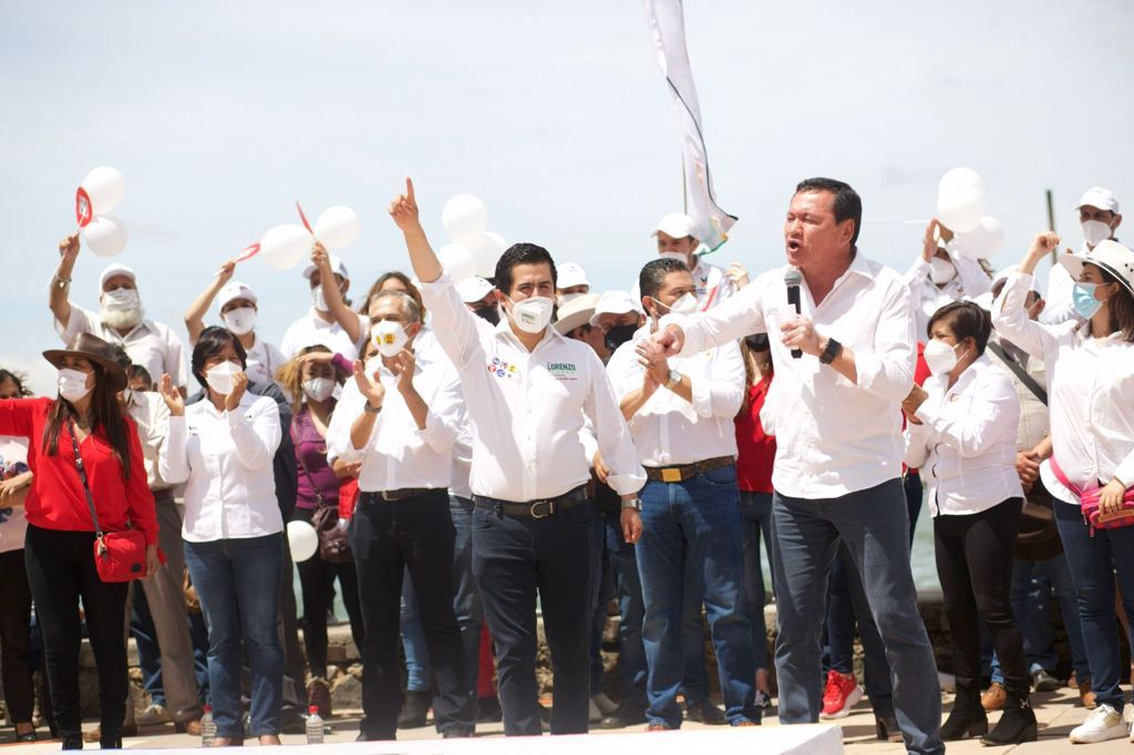 Osorio Chong, Miguel Ángel Mancera y Nadia Navarro visitan Chignahuapan para respaldar a Lorenzo Rivera