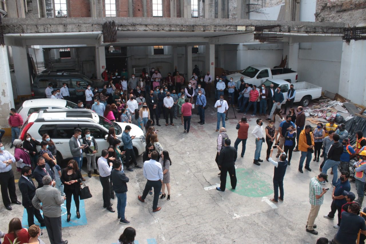 Con éxito, se desarrolla el simulacro de sismo en las dos sedes del Congreso del Estado