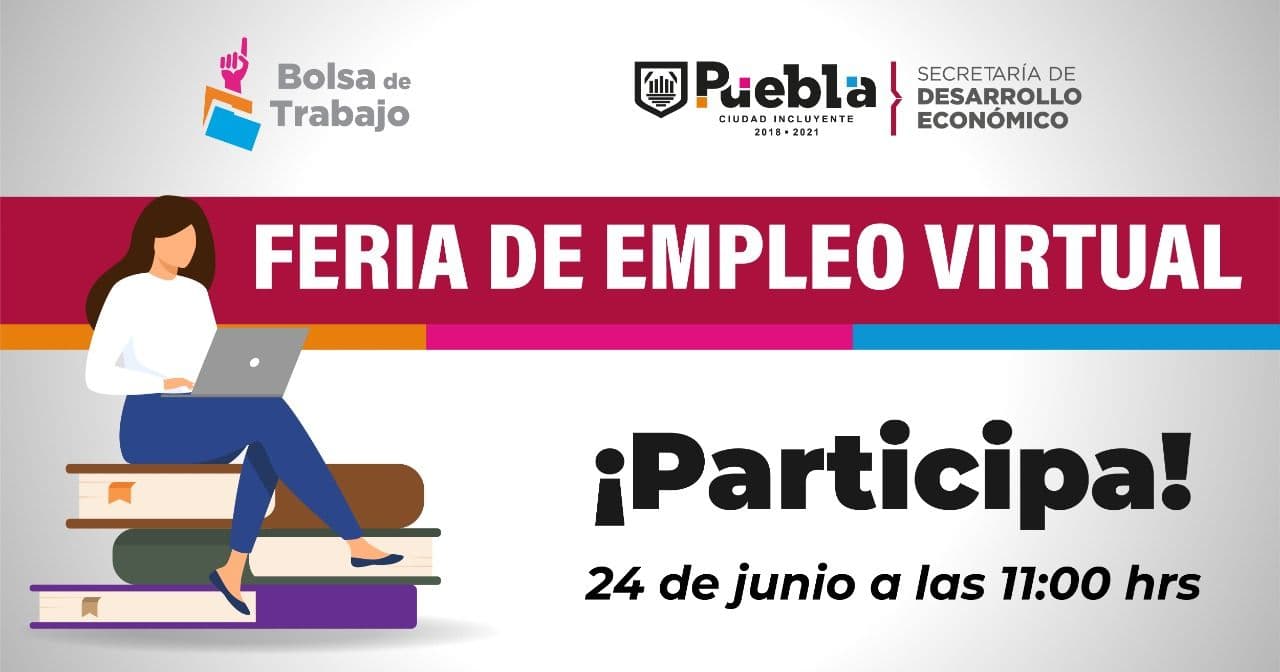 Invita Ayuntamiento de Puebla a participar en Feria de Empleo Virtual; 600 vacantes ofertadas
