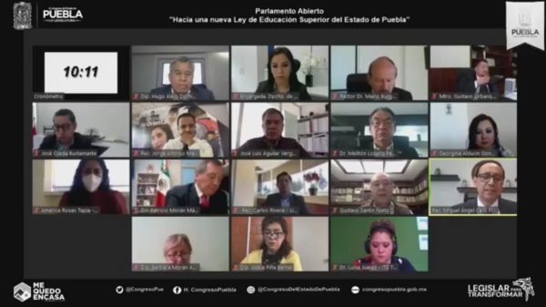 Inicia en el Congreso del Estado “Parlamento Abierto: Hacia una Nueva Ley de Educación Superior del Estado de Puebla”