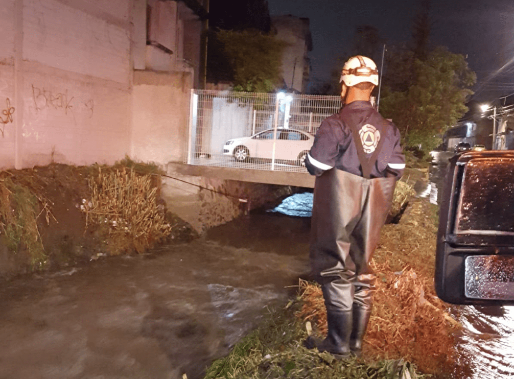 Protección Civil Municipal activa Operativo Acuario por intensa lluvia