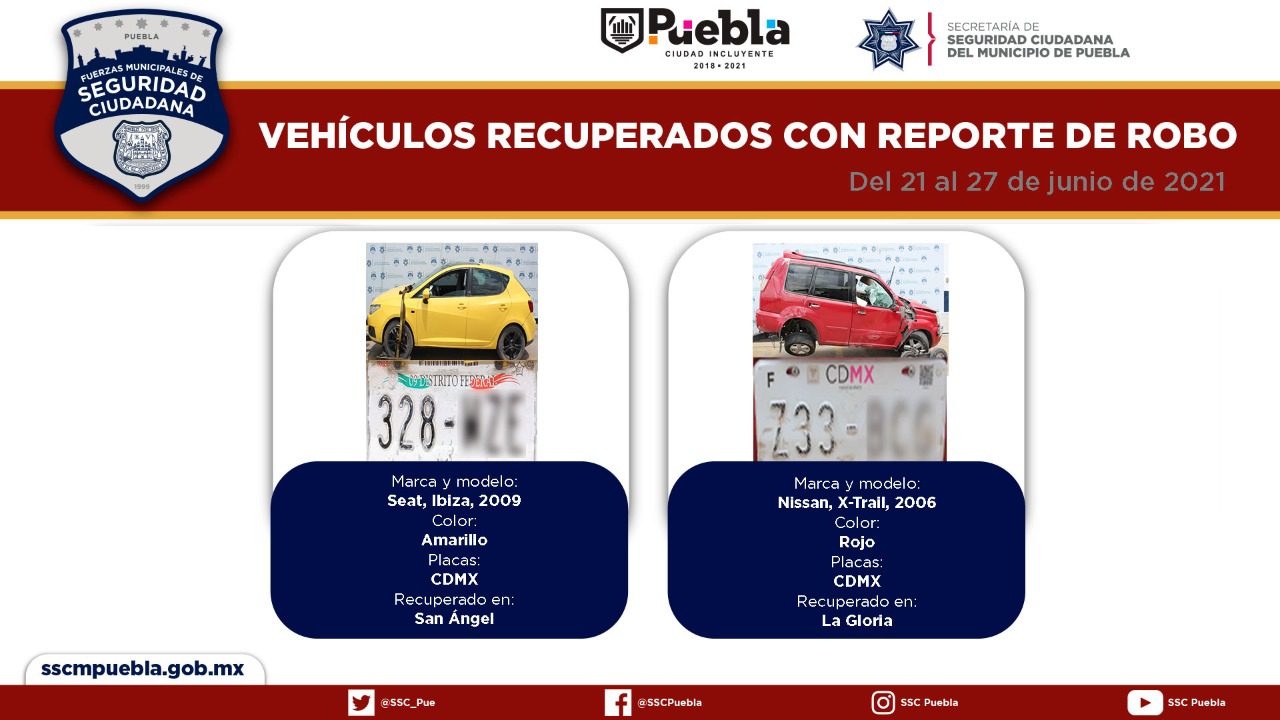 Remitió SSC alrededor de una veintena de vehículos ante el agente del Ministerio Público