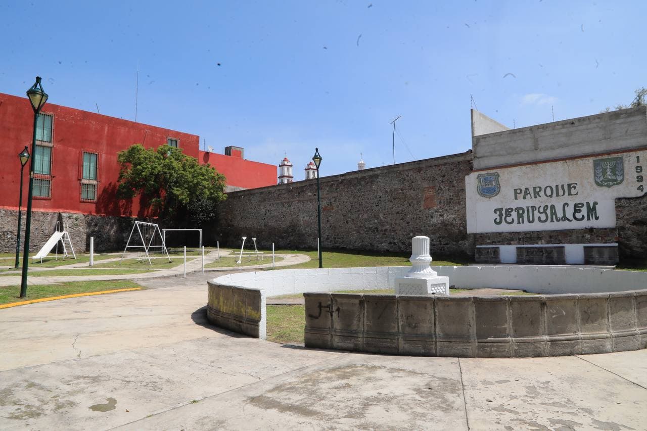 Ayuntamiento de Puebla rehabilita calle 9 oriente y Parque Jerusalem