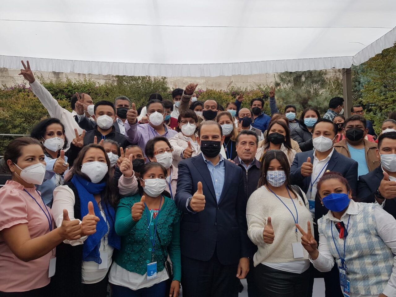 Síndicos, regidores y concejales electos del PAN en Puebla se reúnen con Marko Cortés
