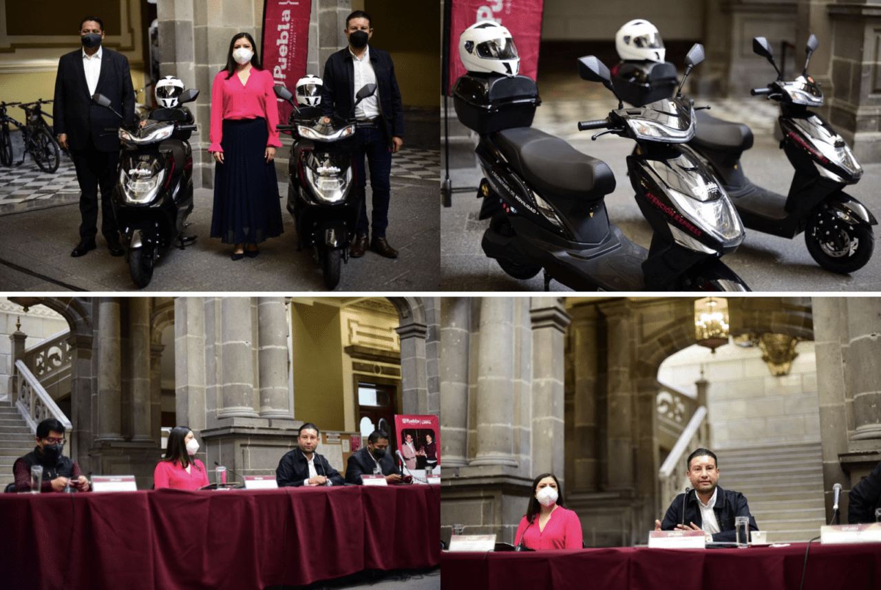 Adquiere Ayuntamiento de Puebla motos eléctricas para la atención exprés de semáforos