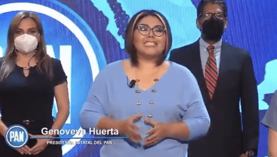 Encabeza Genoveva Huerta aniversario 2021 del PAN en Puebla