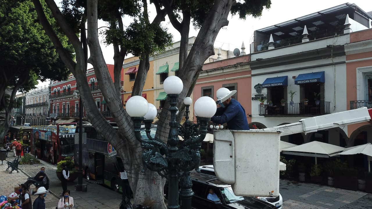 Mantiene Ayuntamiento de Puebla servicios públicos en calles de la ciudad