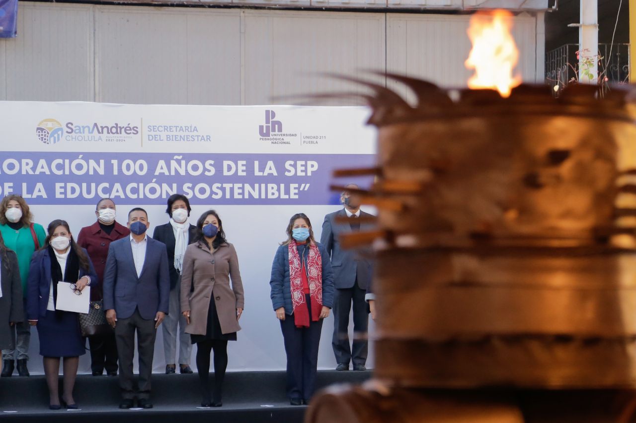 Conmemora Ayuntamiento de San Andrés Cholula los 100 años de la fundación de la SEP