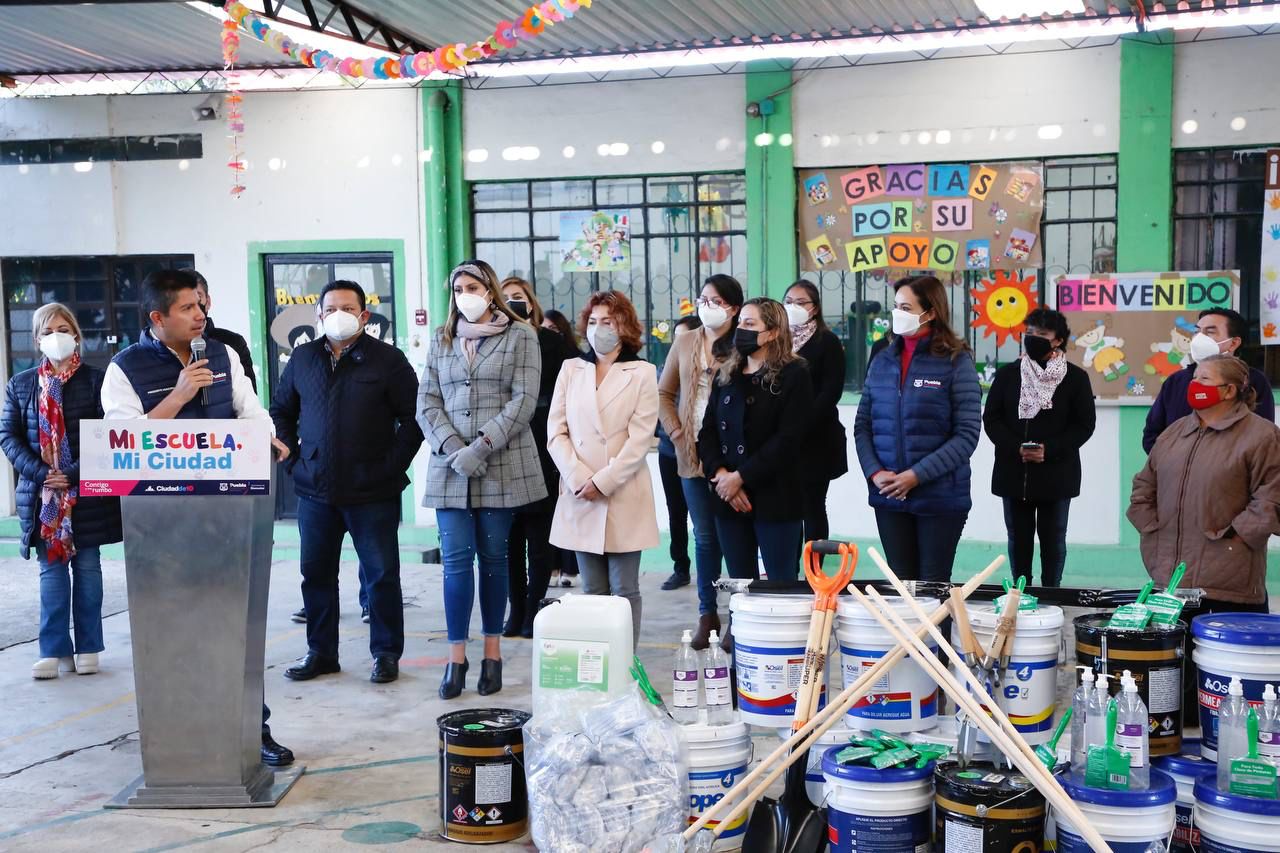 Arranca Eduardo Rivera el programa «Mi Escuela, Mi Ciudad»