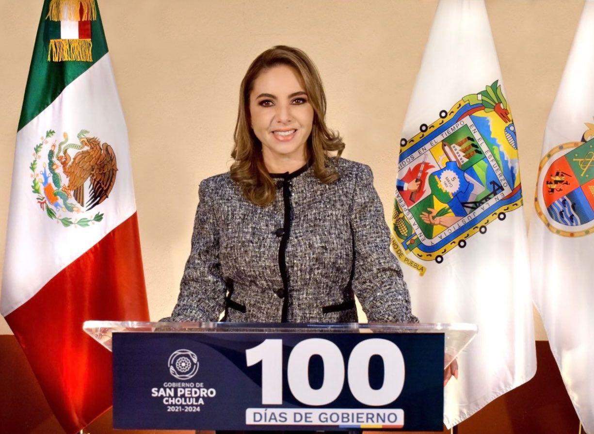 Presenta Paola Angón informe de sus primeros 100 días de Gobierno en San Pedro Cholula
