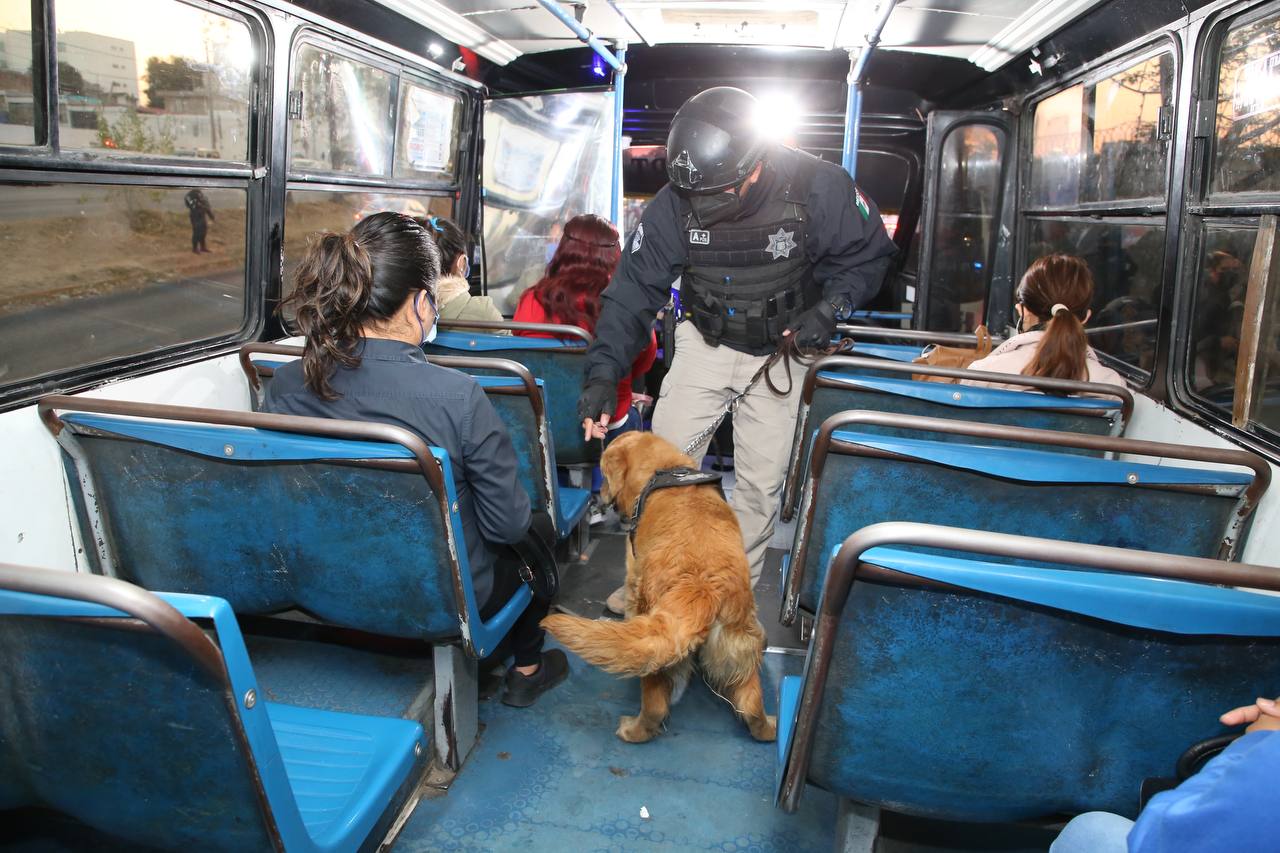 Instrumentan operativos contra robo al transporte público en la capital poblana