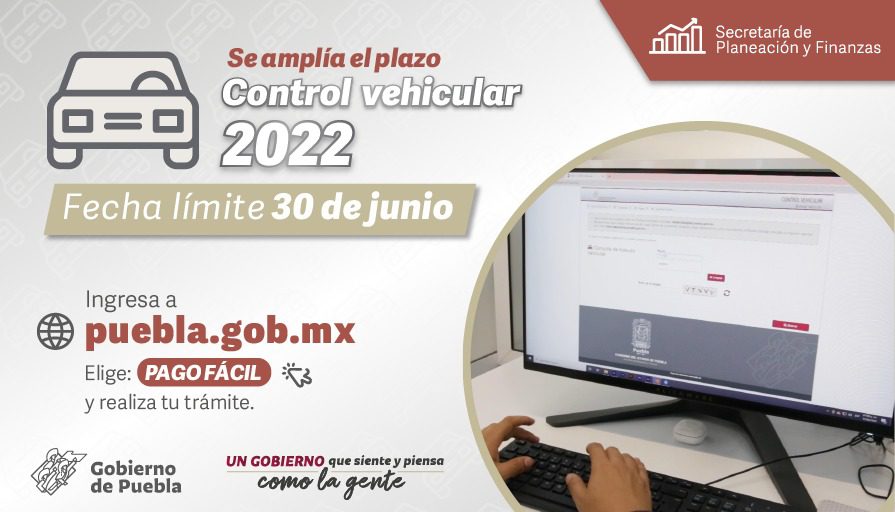 ¡Nueva prórroga para pago de control vehicular en Puebla!