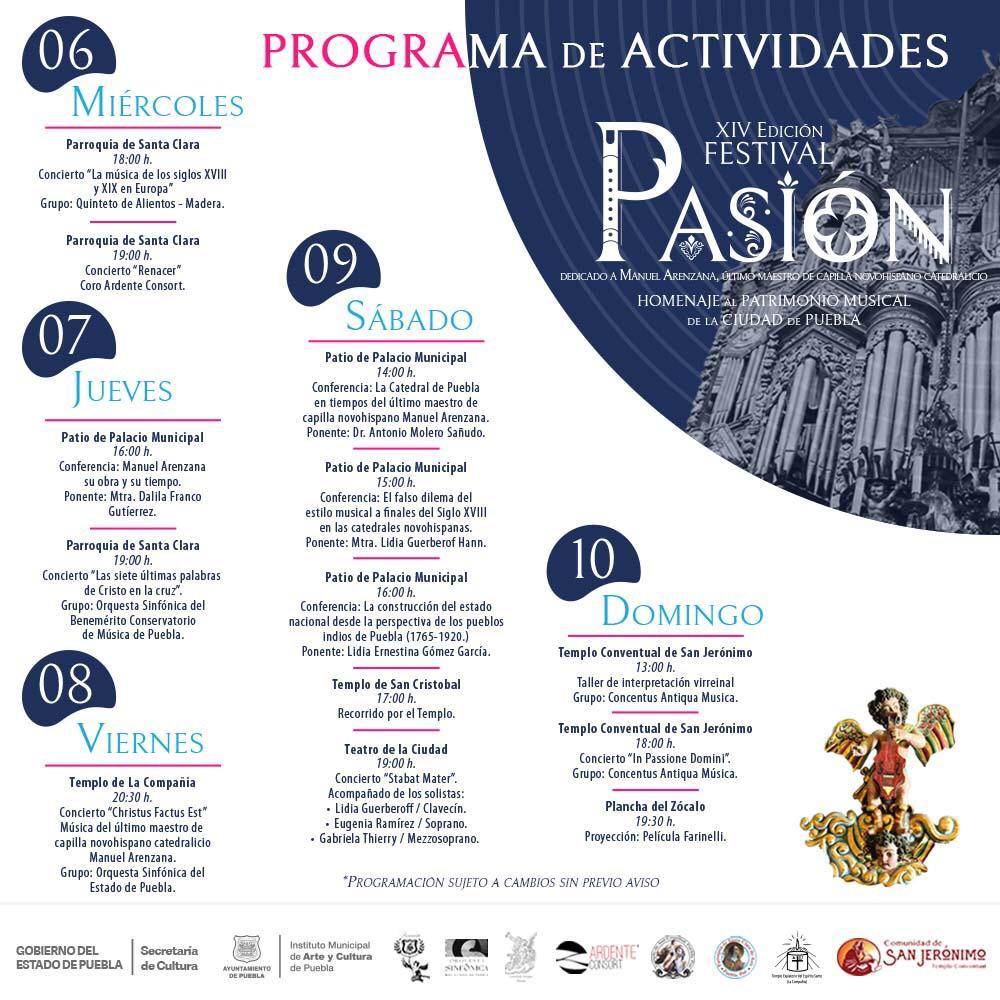 Con «Festival Pasión», conmemorarán Semana Santa en Puebla