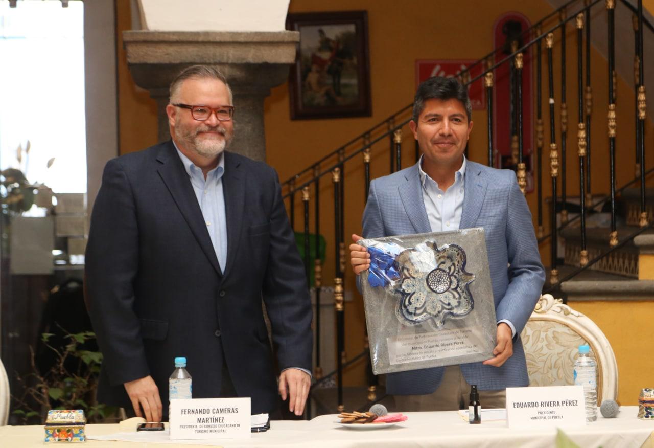 Reconoce Consejo Ciudadano de Turismo al Gobierno de Eduardo Rivera Pérez