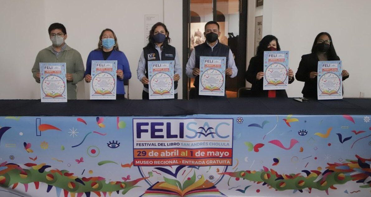 Presenta Ayuntamiento de San Andrés Cholula la 3era edición del Festival del Libro 2022