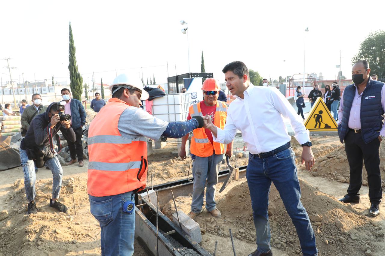 Supervisa Eduardo Rivera avance en obra del Parque Romero Vargas