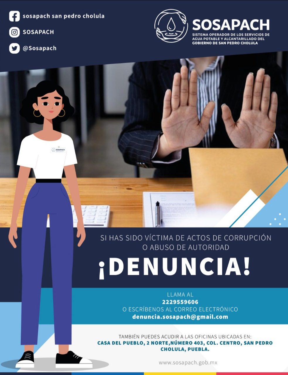 Fortalece Sosapach acciones contra la corrupción