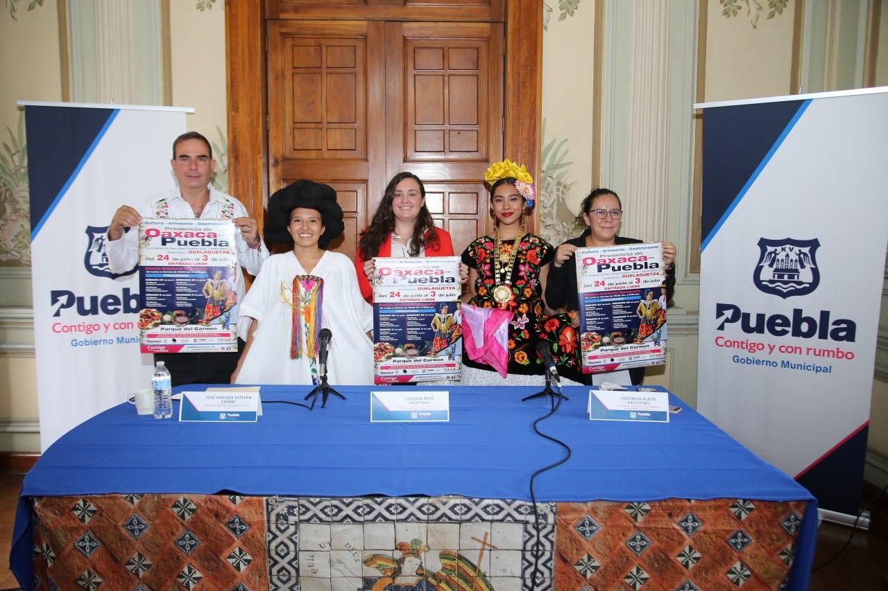 Invita Ayuntamiento de Puebla a disfrutar 10 días de Oaxaca en la capital poblana