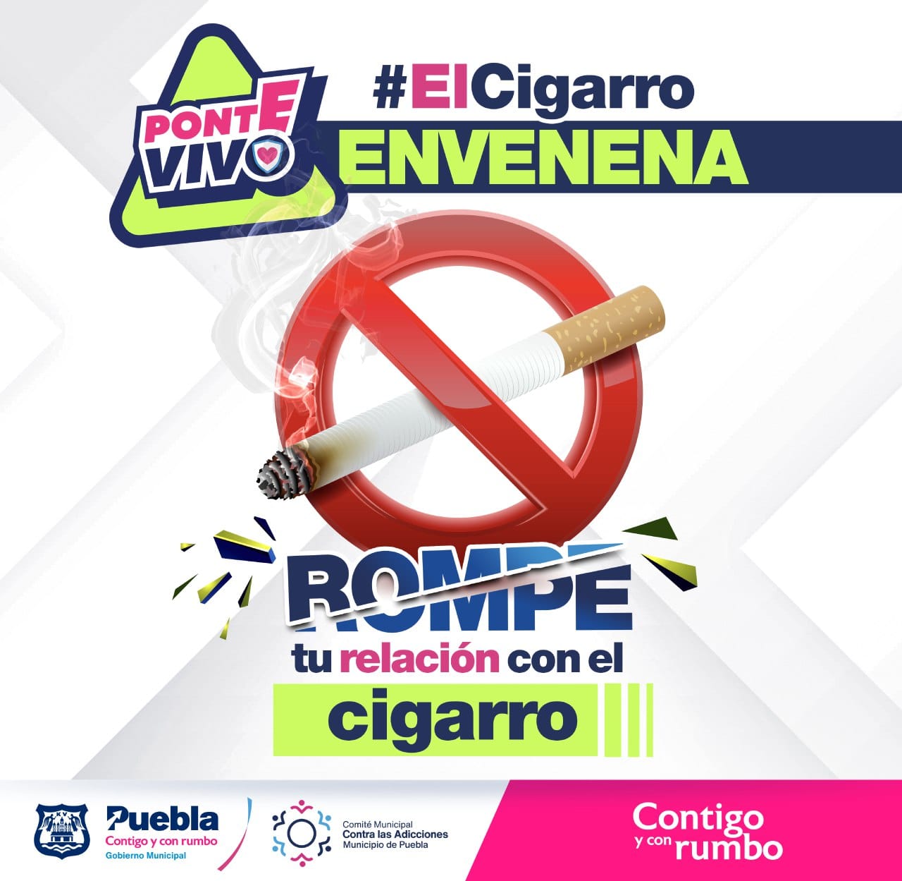 Llama Comité Municipal contra las Adicciones a romper las relaciones tóxicas con el tabaco