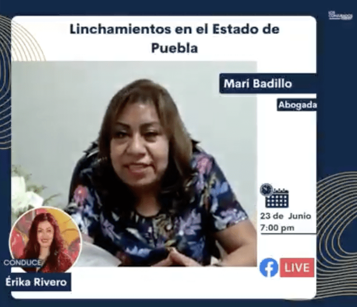 Linchamientos en Puebla, el tema de este jueves en Los Conjurados, con Mari Badillo