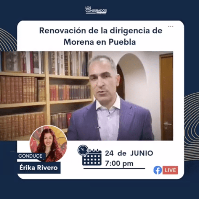 Mario Bracamonte, este viernes, en Los Conjurados En Vivo