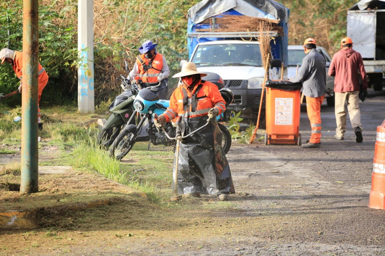 Lleva Ayuntamiento de Puebla jornada integral de vialidades a la entrada de La Margarita