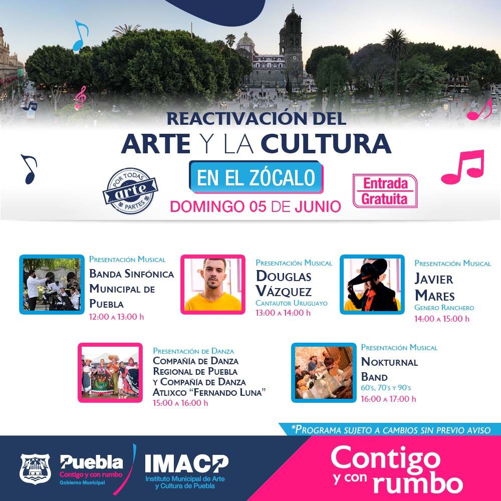 El corazón de Puebla se llenará de música y danza este fin de semana