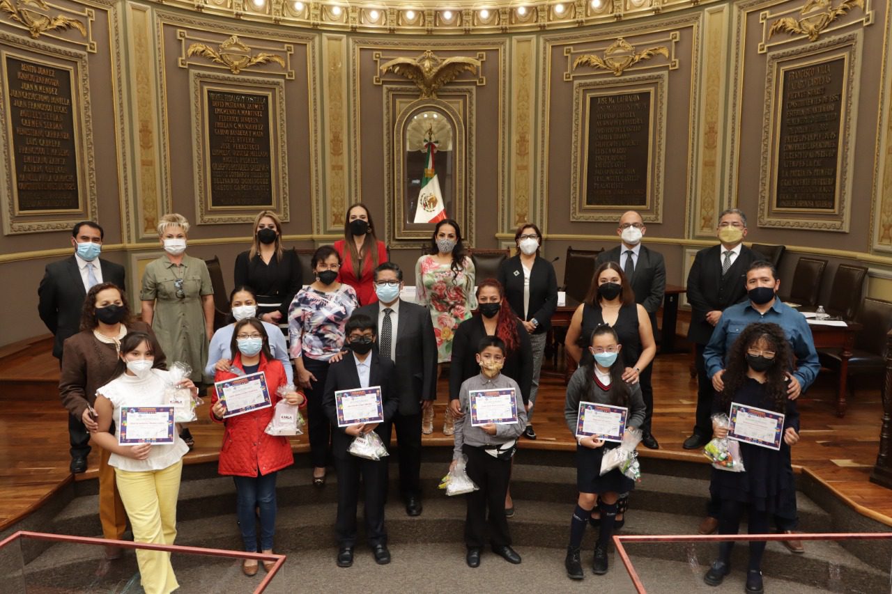 Congreso del Estado reconoce a niñas y niños que participaron en el concurso para ser comisionada y comisionado infantil 