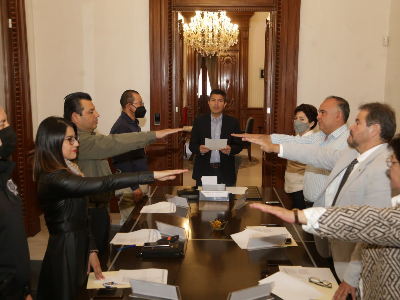 Eduardo Rivera Pérez rinde protesta como presidente del Consejo Municipal de Protección Civil