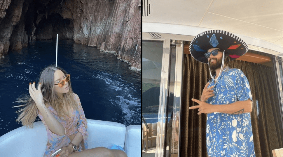 Presume Belinda vacaciones con Jared Leto