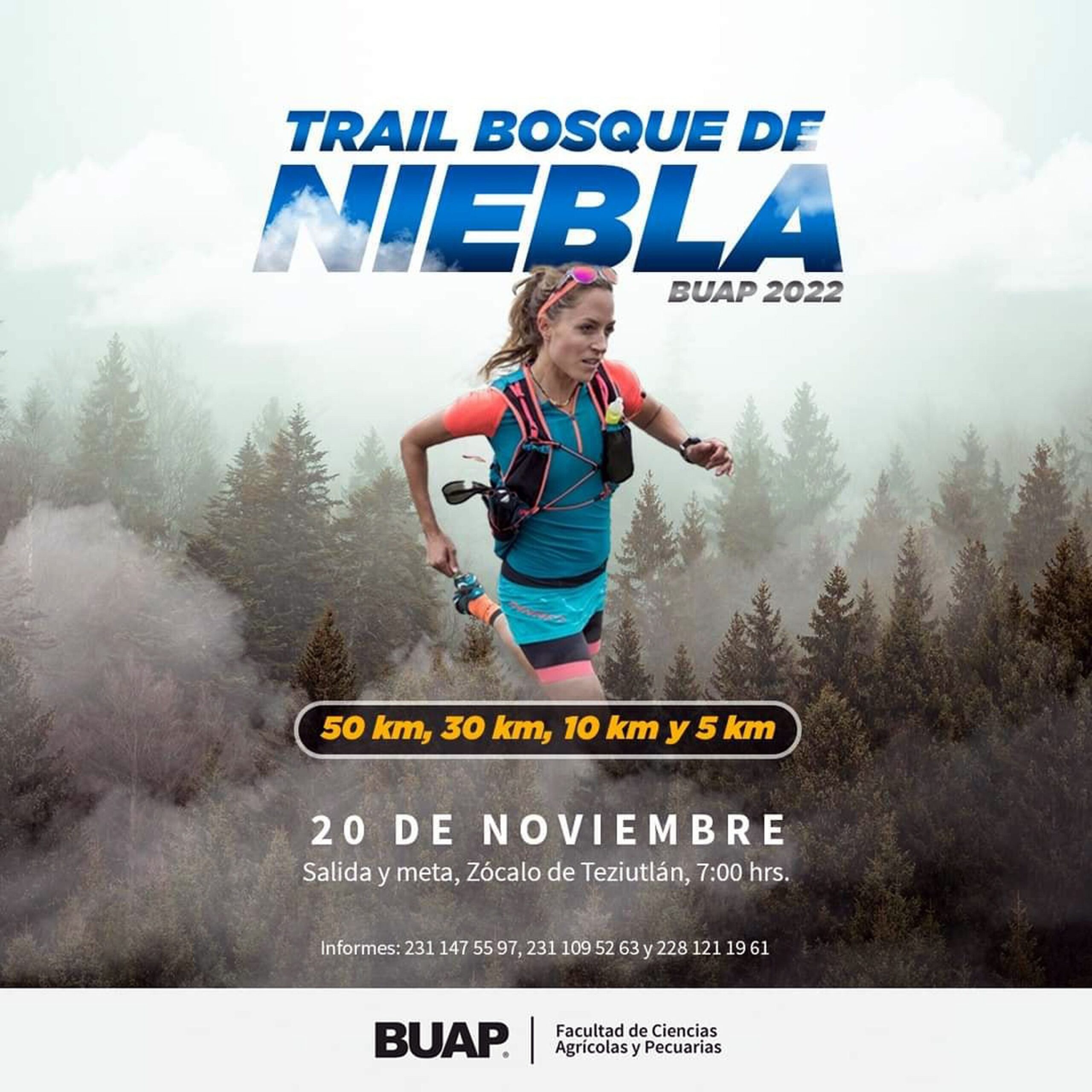 Ultra Trail Bosque de Niebla BUAP, una carrera de montaña y una experiencia estética￼