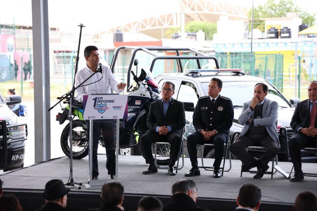 Escudo Puebla brinda buenos resultados en la capital poblana: Eduardo Rivera