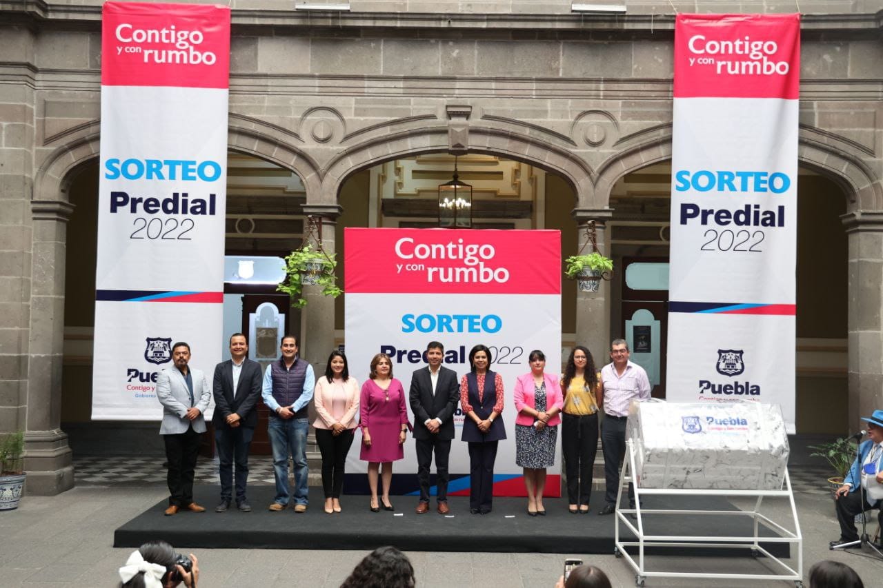 Realizan el Sorteo Predial 2022 en la capital poblana