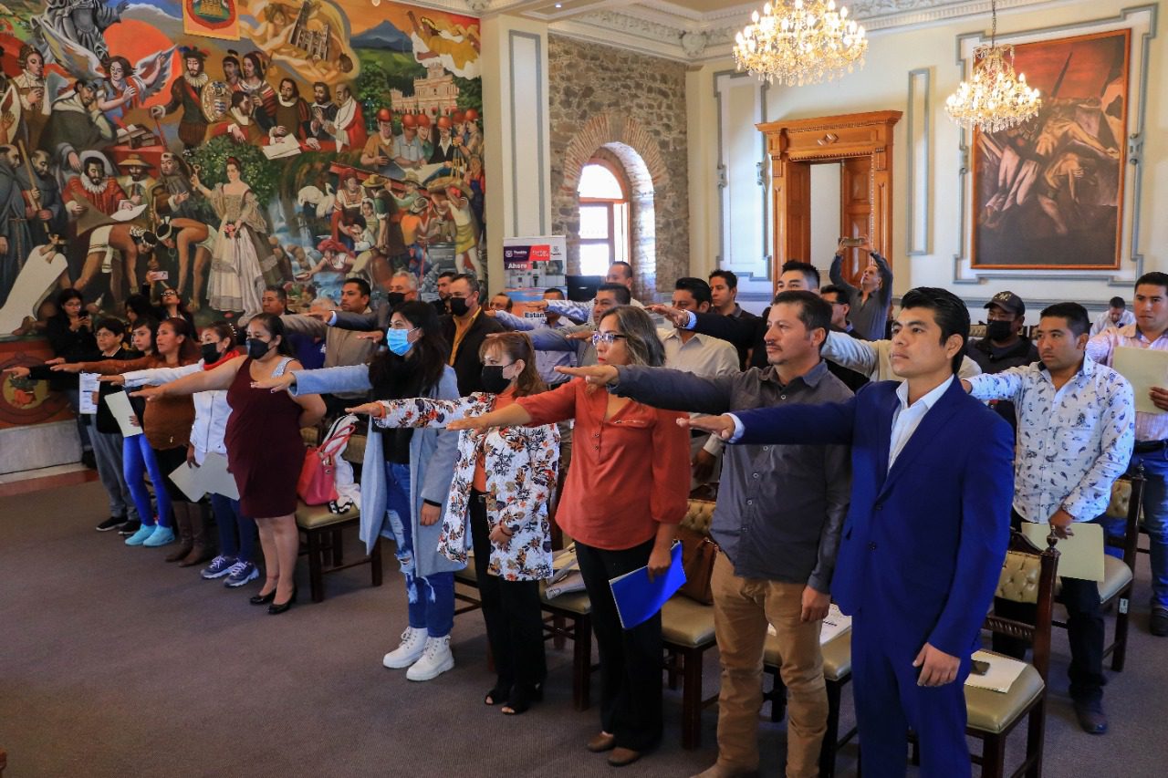 Toman protesta inspectores de sección de Puebla capital