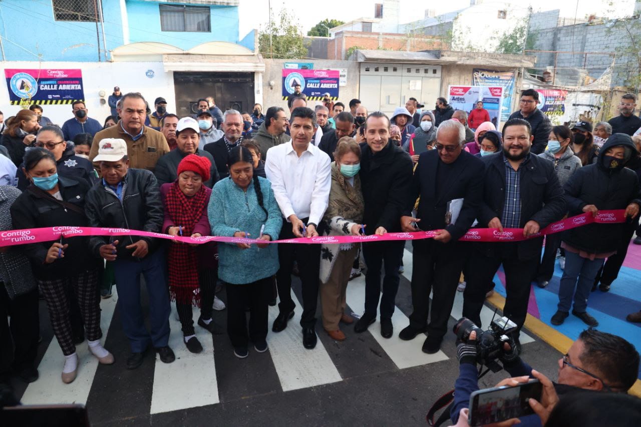 Inaugura Ayuntamiento de Puebla la calle 103 A Oriente, tras su rehabilitación